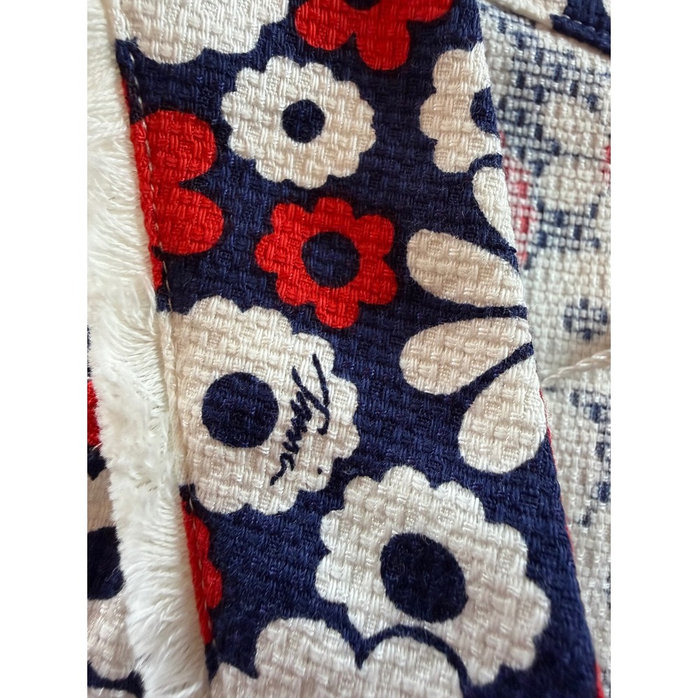 Trina Turk Womens Floral V-Neck Sleeveless Top Red White Navy Blue Size 12‎ NEW - Picture 12 of 12
